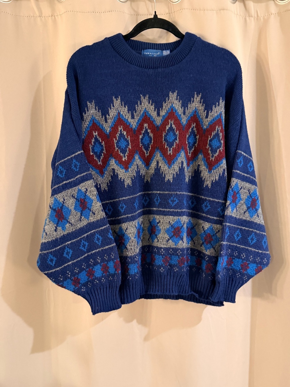 Vintage TownCraft Blue Sweater
